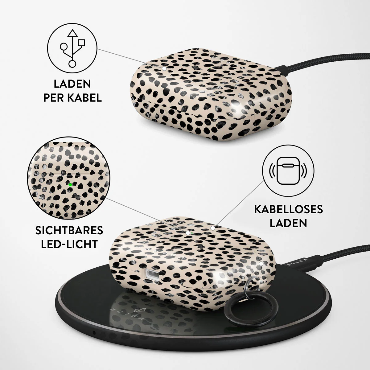 BURGA Airpod Case Almond Latte