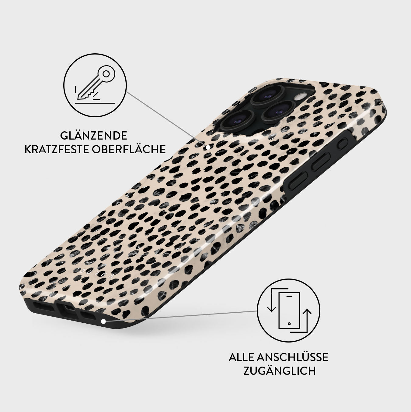 BURGA Tough Case Almond Latte inkl. MagSafe Funktion
