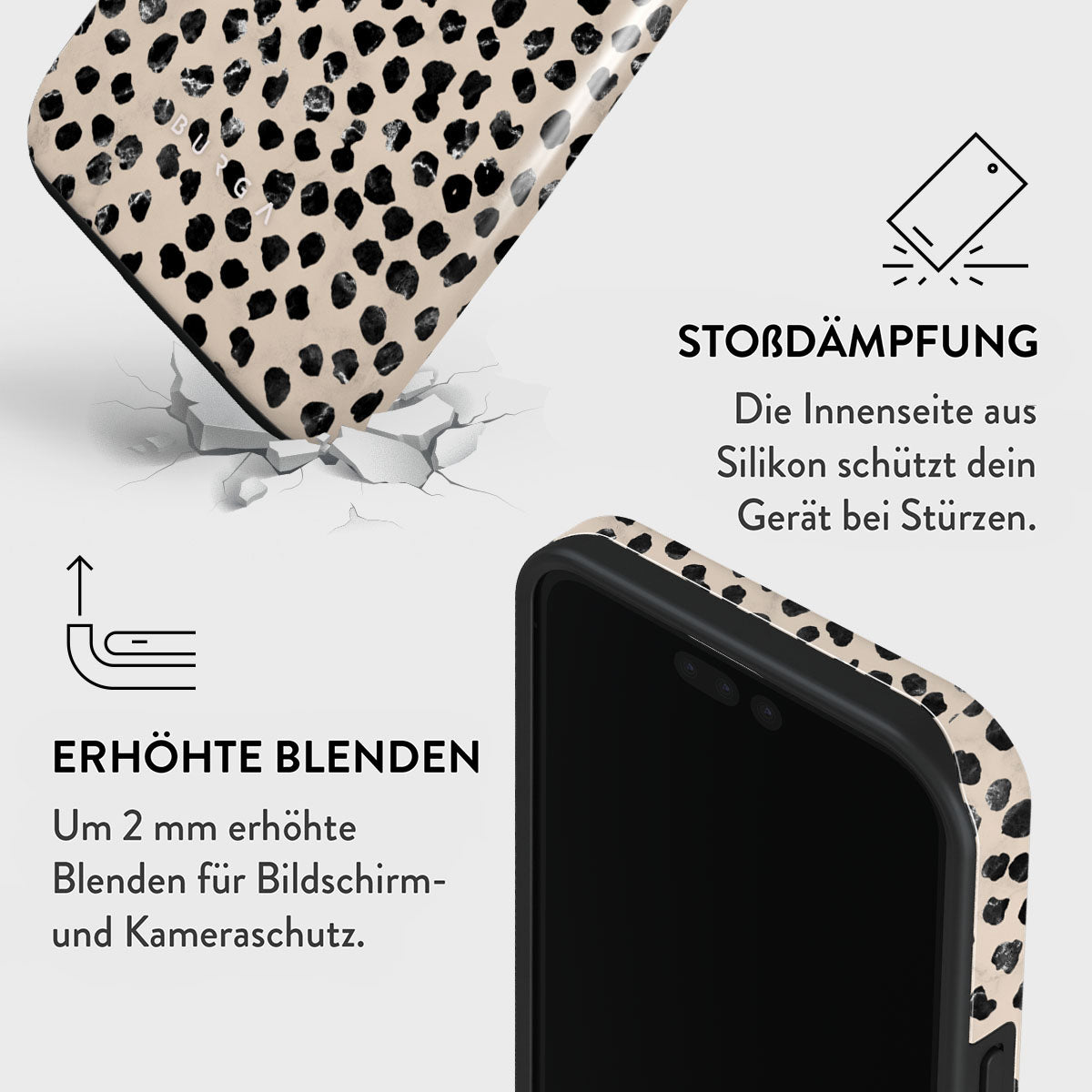 BURGA Tough Case Almond Latte inkl. MagSafe Funktion
