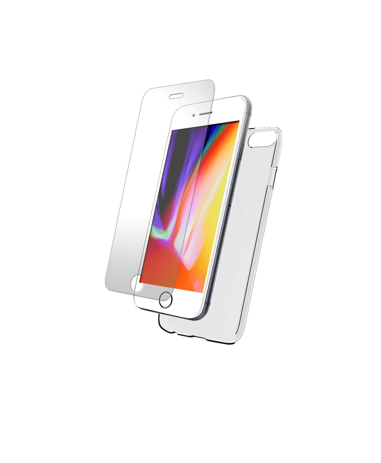 BIGBEN Pack: TPU Case + 2.5D Tempered Glass für iPhone SE 22/20/8/7