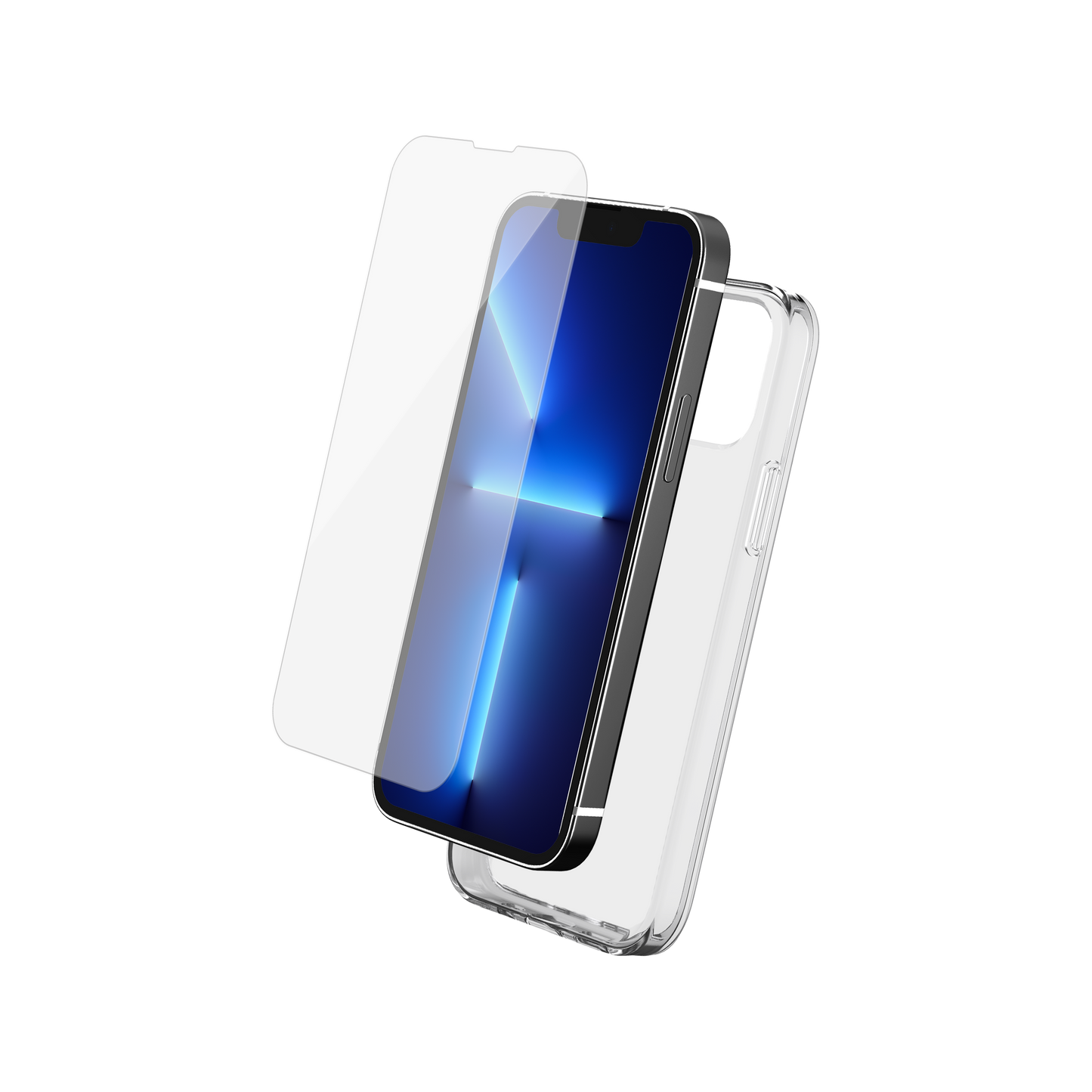 BIGBEN Pack: TPU Case + 2.5D Tempered Glass für iPhone 13 ProMax