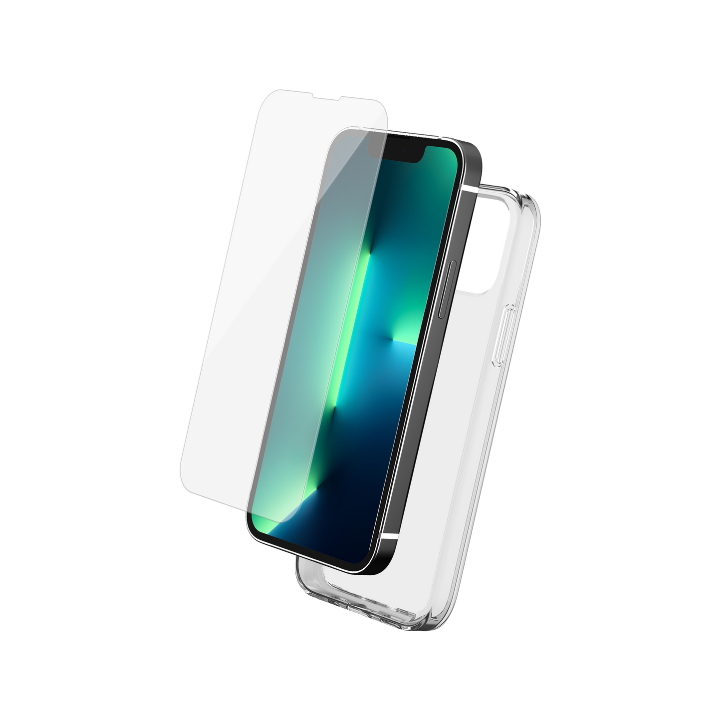 BIGBEN Pack: TPU Case + 2.5D Tempered Glass für iPhone 13 Pro