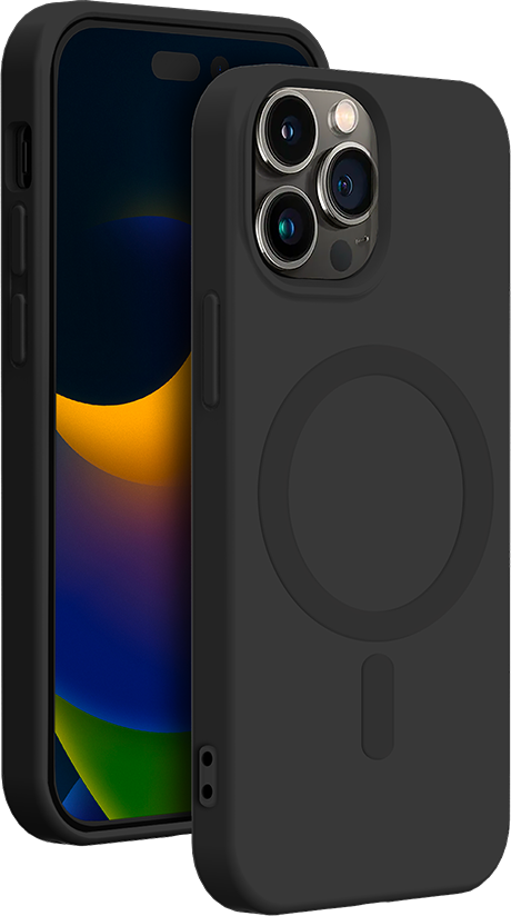 BIGBEN MagSafe Soft Flex Case Schwarz für iPhone 15 ProMax