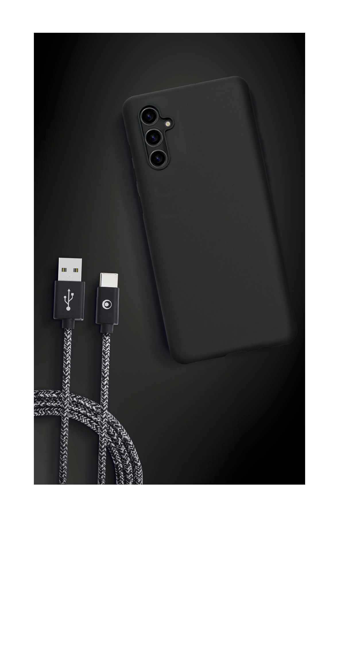 BIGBEN Soft Flex Case Schwarz für Samsung Galaxy S24