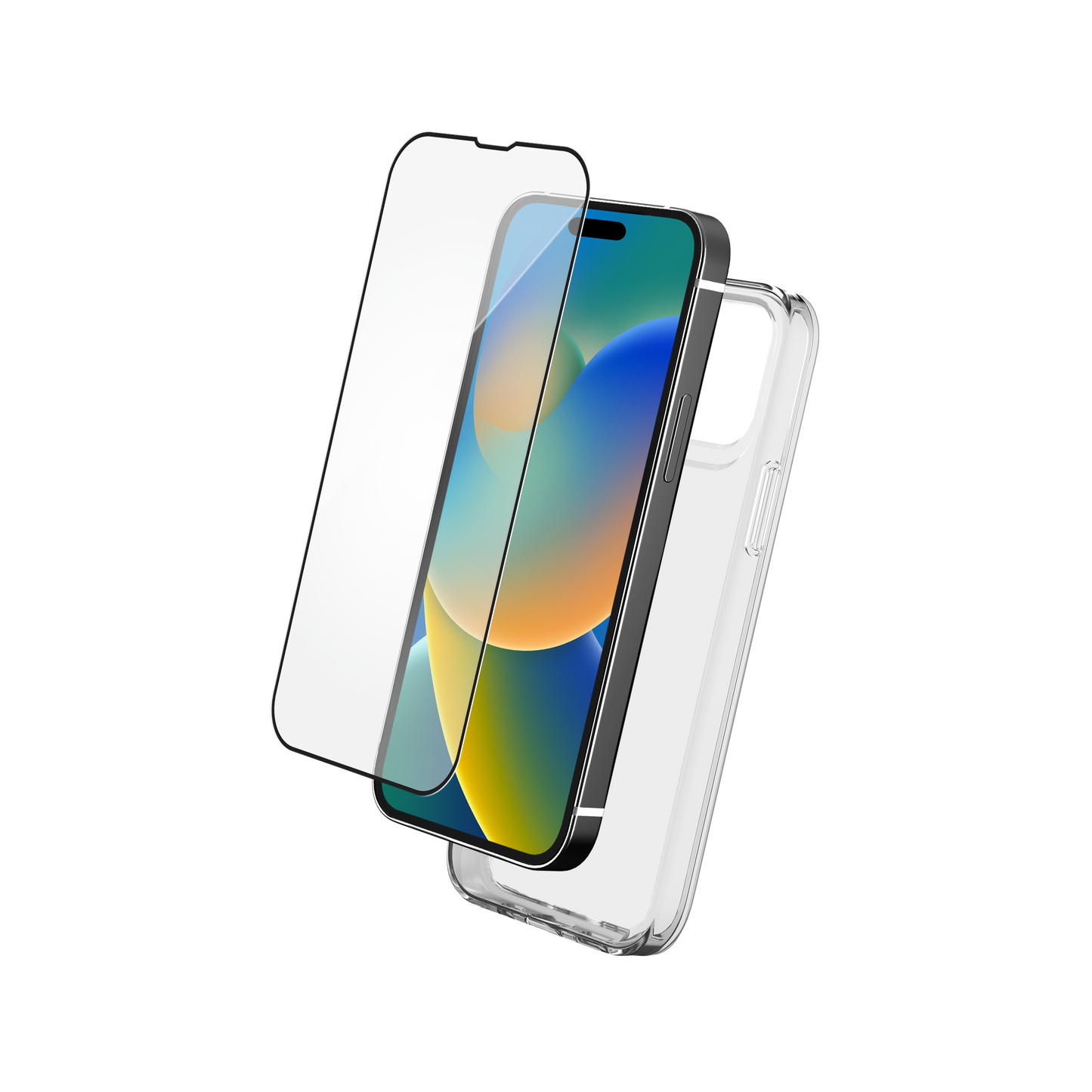 BIGBEN Pack: TPU Case + 2.5D Tempered Glass für iPhone 15
