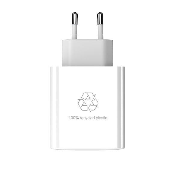 UPSTRÖM Cirkulär GaN-Tech 65W Duo Charger USB-C/-C