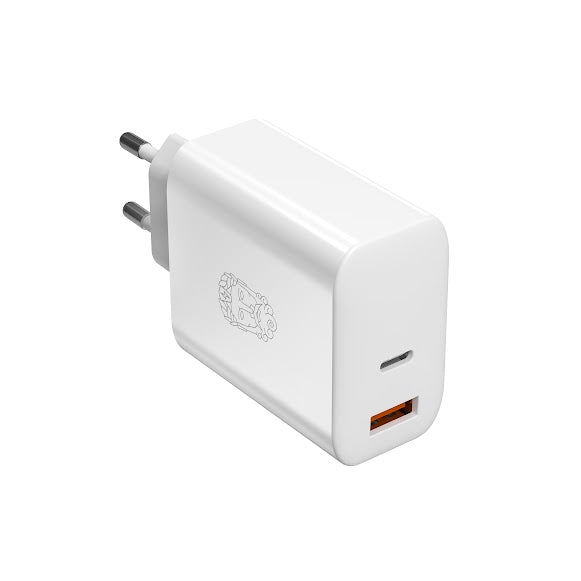 UPSTRÖM Cirkulär GaN-Tech 65W Duo Charger USB-C/-C