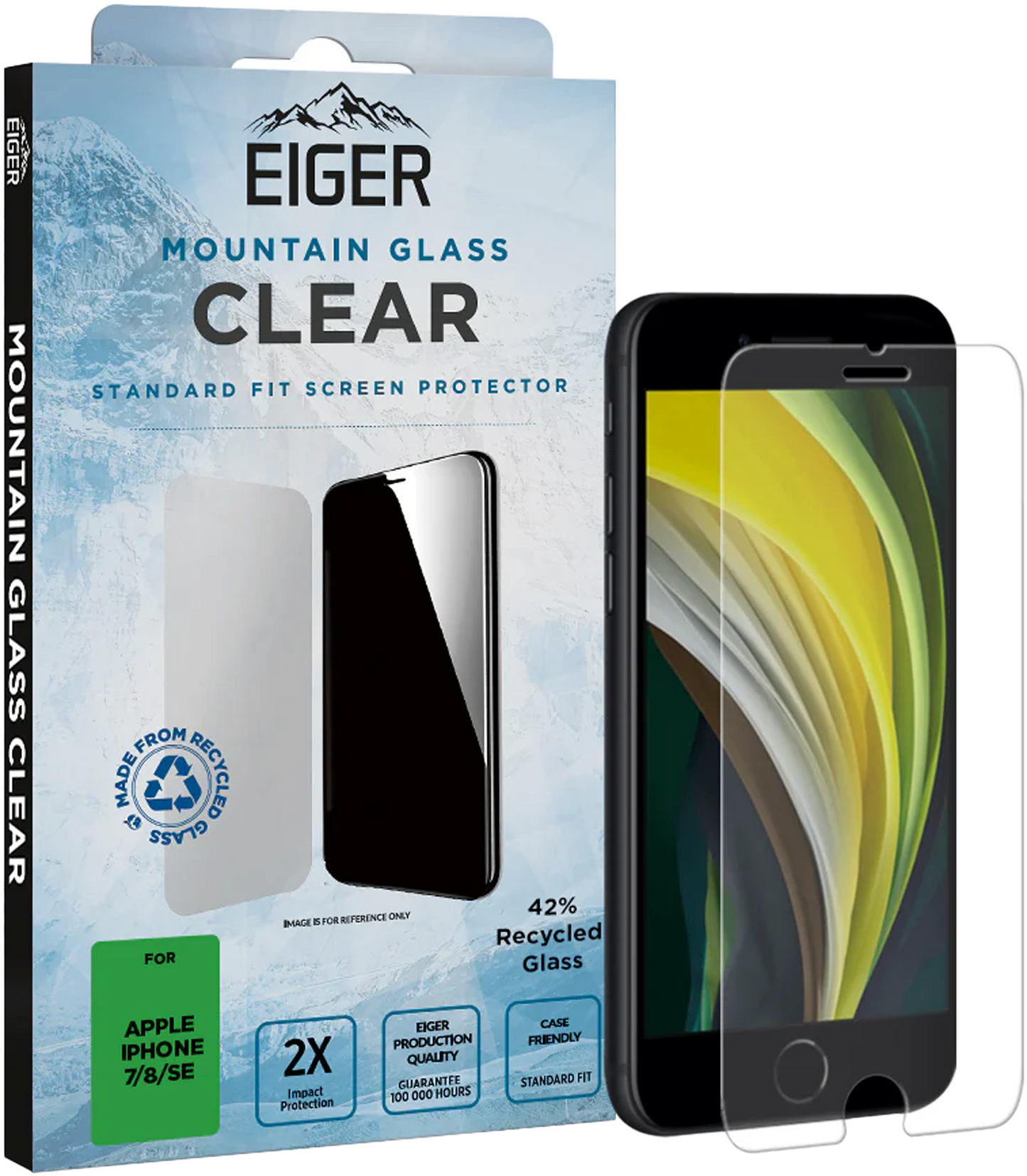 Eiger 2.5D Mountain Glass iPhone clear