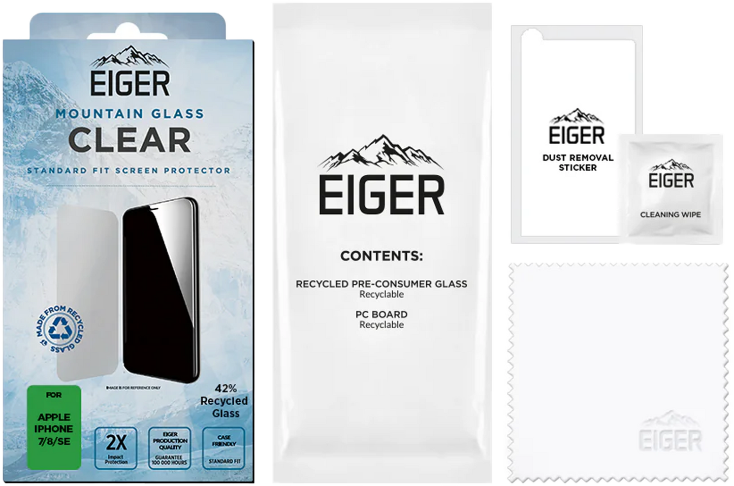 Eiger 2.5D Mountain Glass iPhone clear
