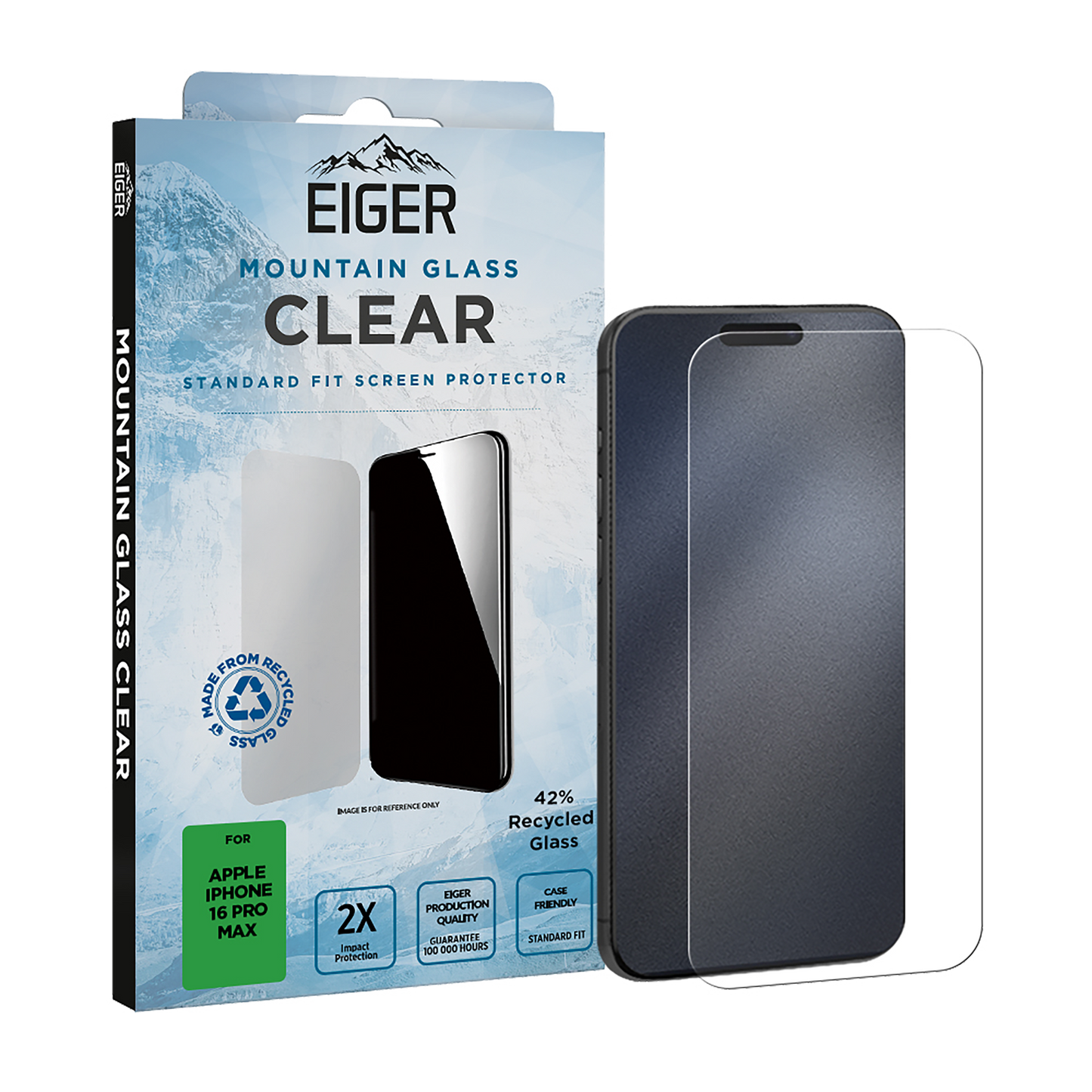 Eiger 2.5D Mountain Glass iPhone clear