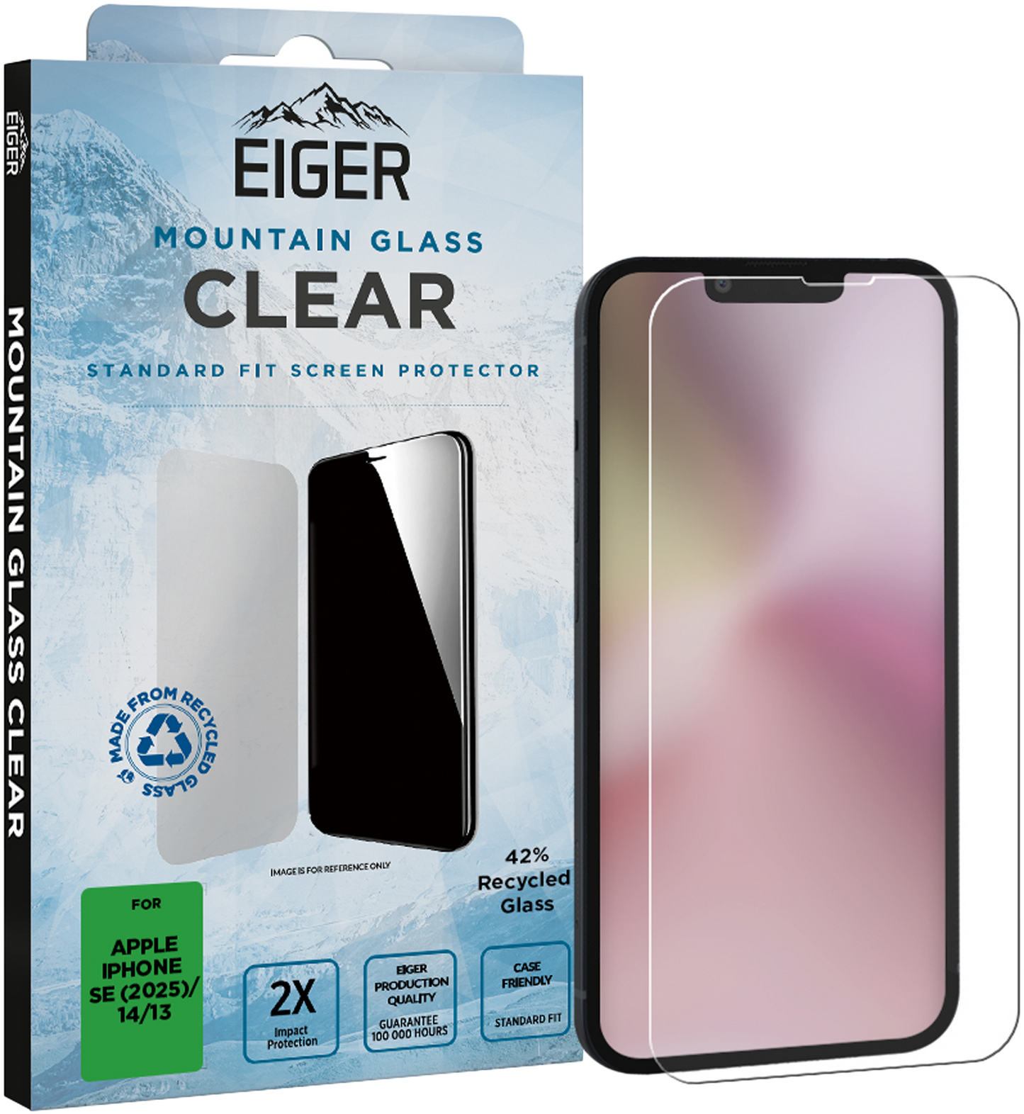 Eiger 2.5D Mountain Glass iPhone clear