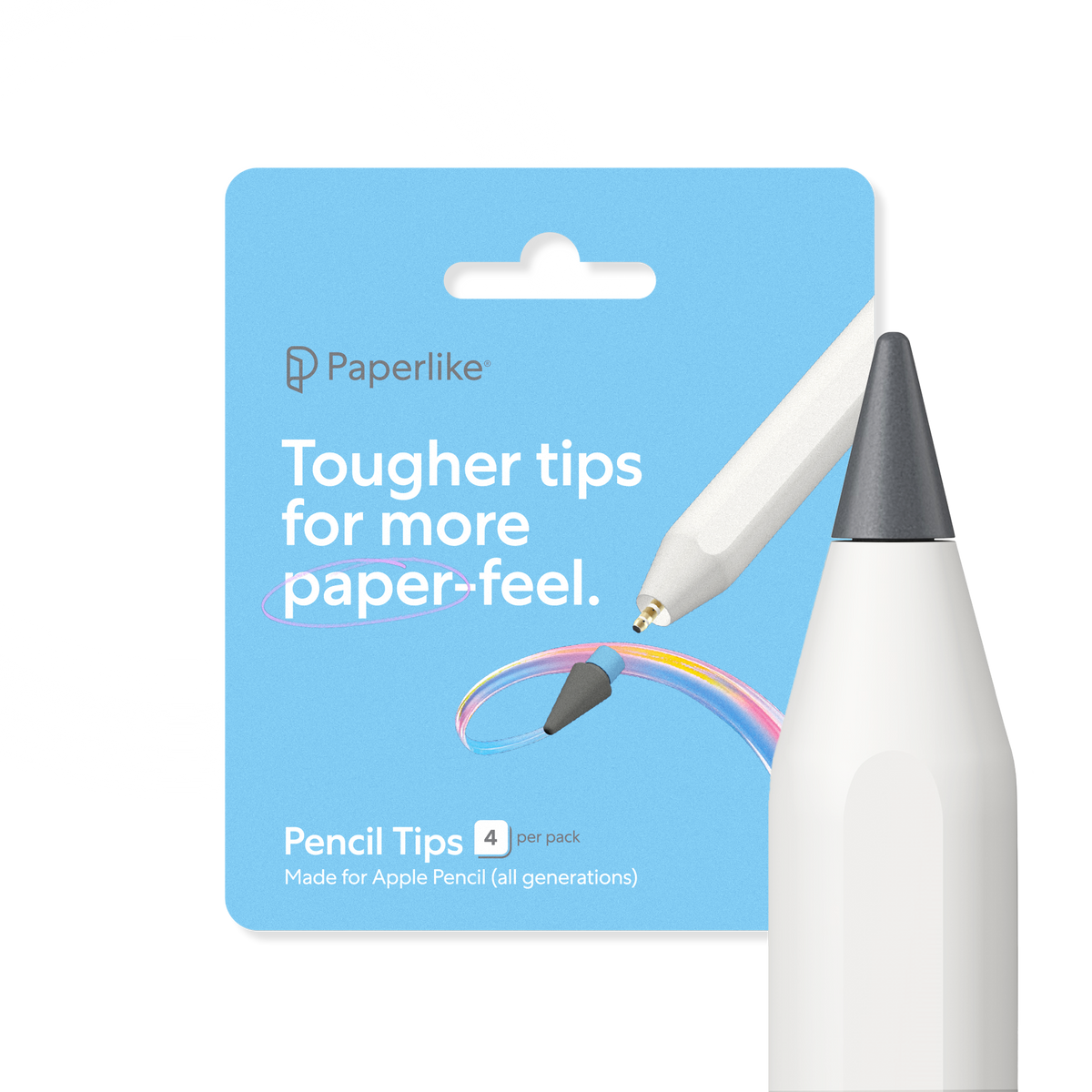 Paperlike 4x Pencil Tips iPad-Pen-Pro (M4) 2024 grey & lightblue