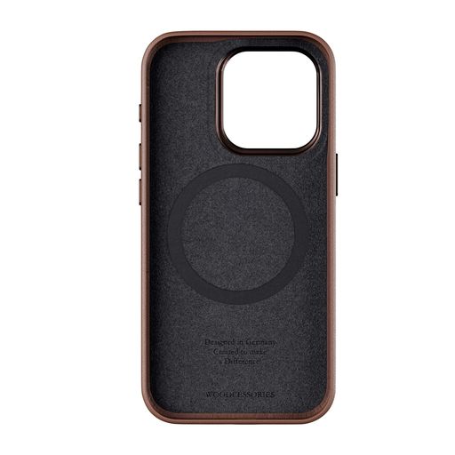 Woodcessories Bio Leather MagSafe Case für iPhone 15 ProMax