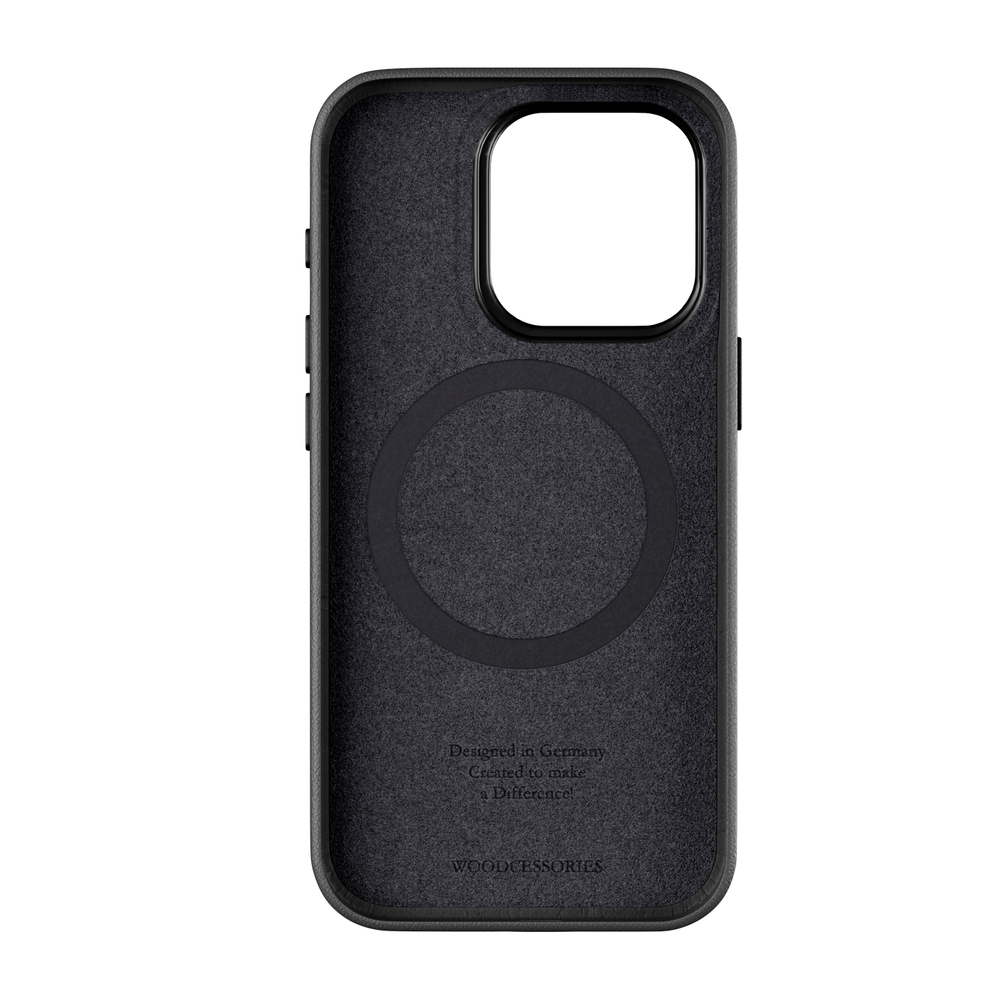 Woodcessories Bio Leather MagSafe Case black