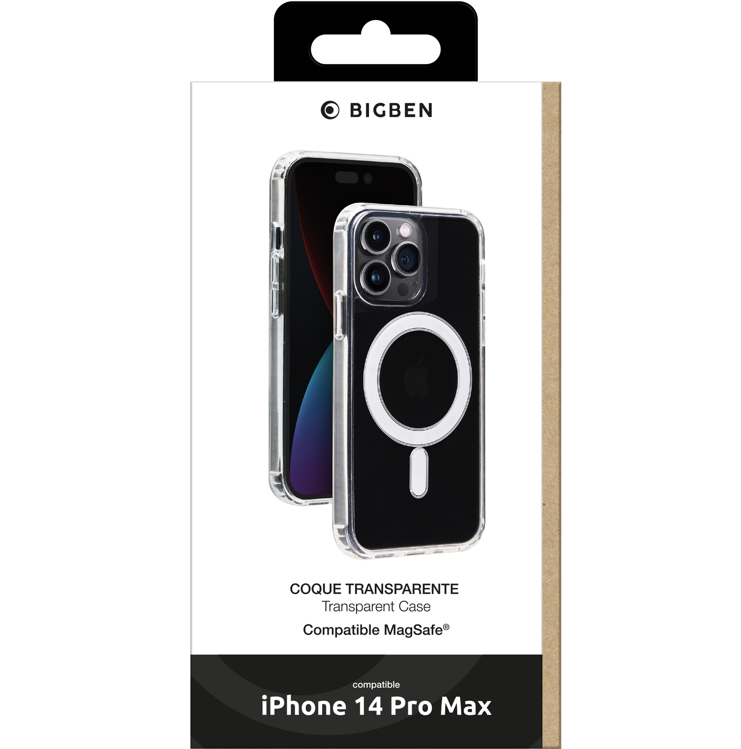 BIGBEN MagSafe Hybrid Cases transparent für iPhone 14 Pro Max