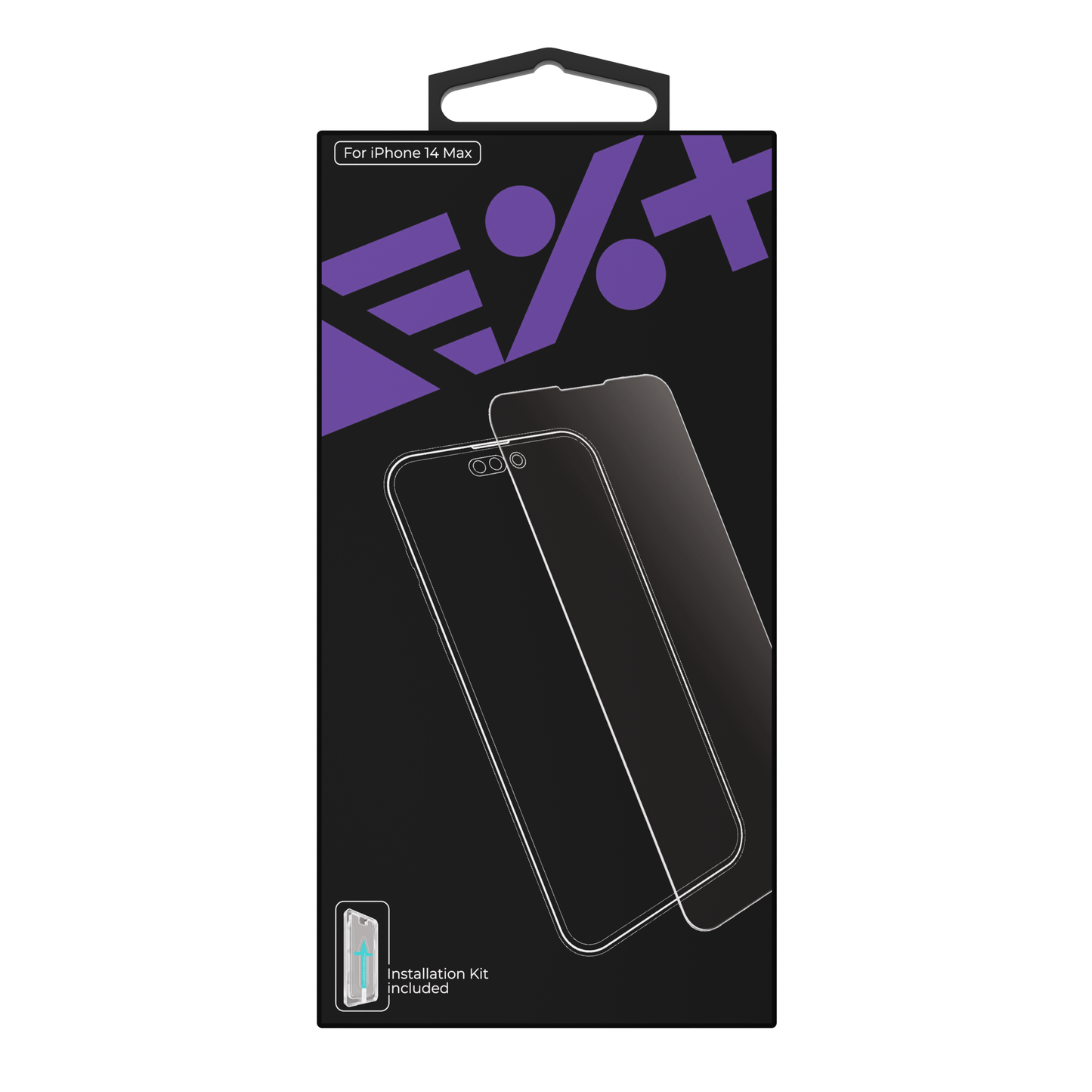 NEXT.ONE iPhone Tempered 2.5D Schutzglas mit Anbringhilfe - iPhone 14 Plus