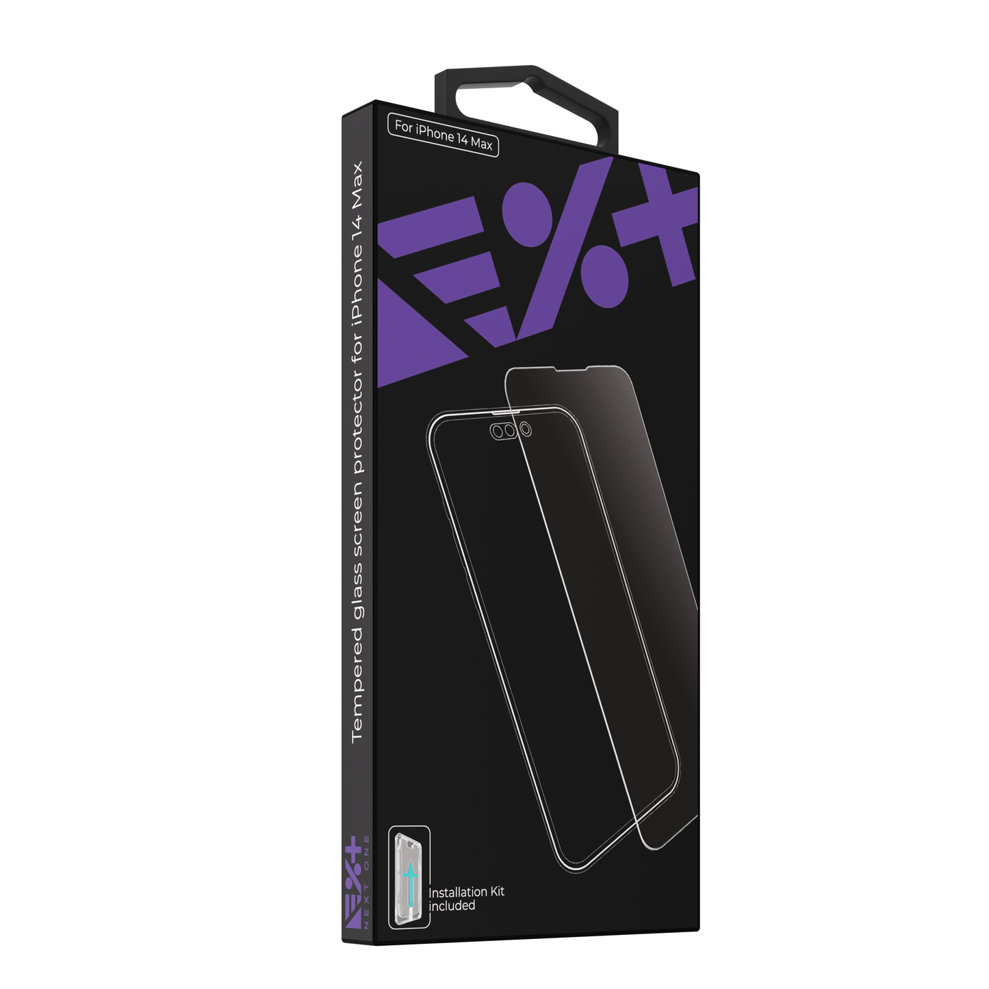 NEXT.ONE iPhone Tempered 2.5D Schutzglas mit Anbringhilfe - iPhone 14 Plus