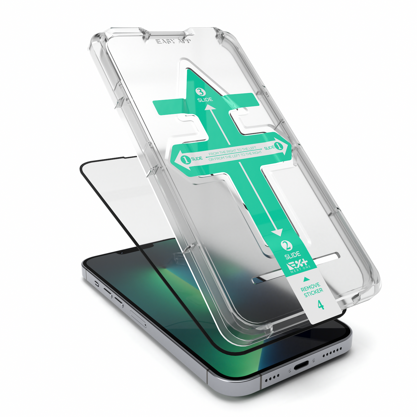 NEXT.ONE iPhone Schutzglas mit Anbringhilfe - iPhone 13 Pro Max