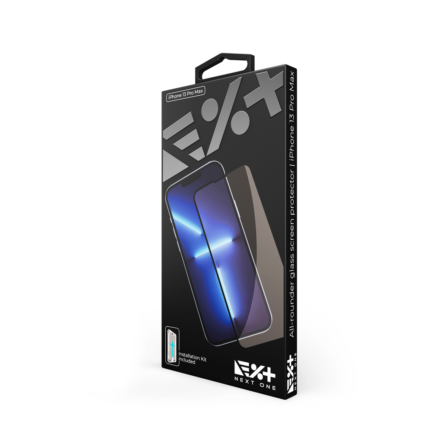 NEXT.ONE iPhone Schutzglas mit Anbringhilfe - iPhone 13 Pro Max
