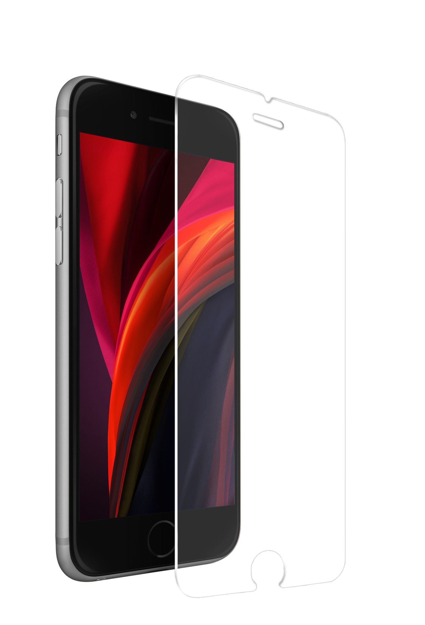 NEXT.ONE iPhone Tempered 2.5D Schutzglas mit Anbringhilfe - iPhone SE2 / SE3