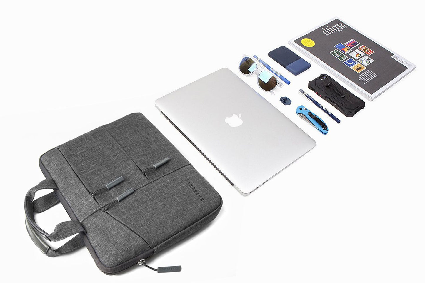 Satechi Water-Resistant Laptop Carrying Case + Pockets für 13" Grau