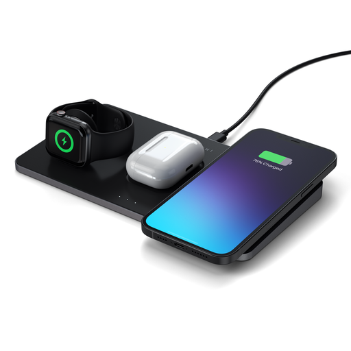 Satechi Trio Wireless ChargingPad Schwarz
