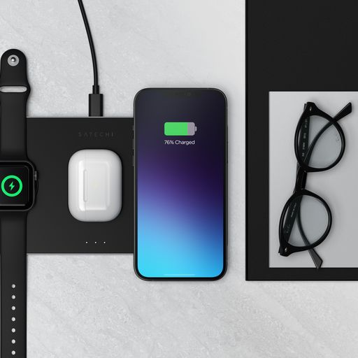Satechi Trio Wireless ChargingPad Schwarz