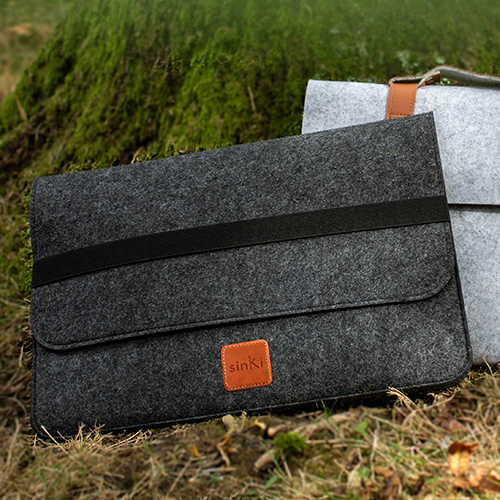 Sinki Eco-Filz Pouch Elas 11" - 13"