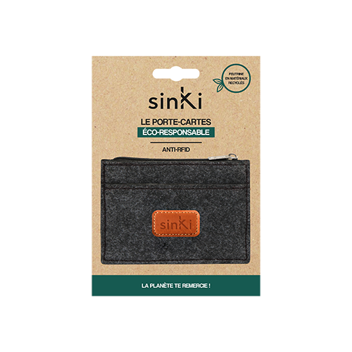 Sinki Eco-Filz BusinessCard Holder & Wallet Antrazit