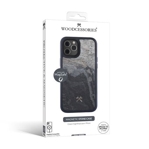 Woodcessories Bumper Stone Case MagSafe für iPhone 12 Pro Max