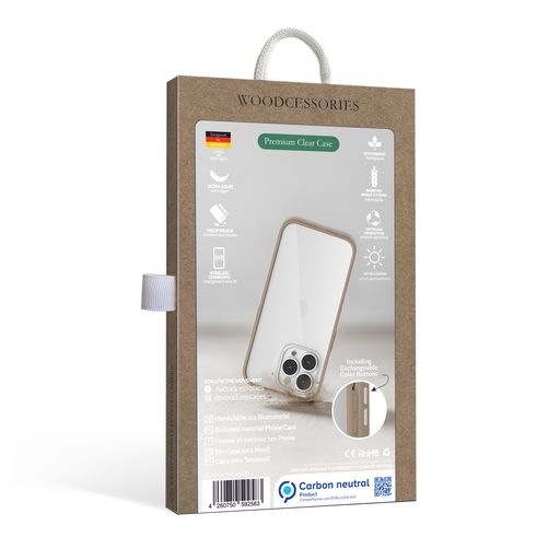 Woodcessories Clear Case für iPhone 14 Pro