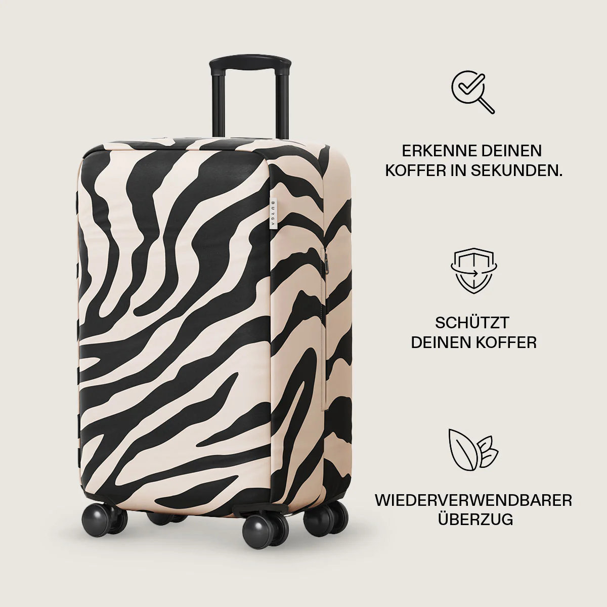 Burga Luggage Cover Imperial Zebra