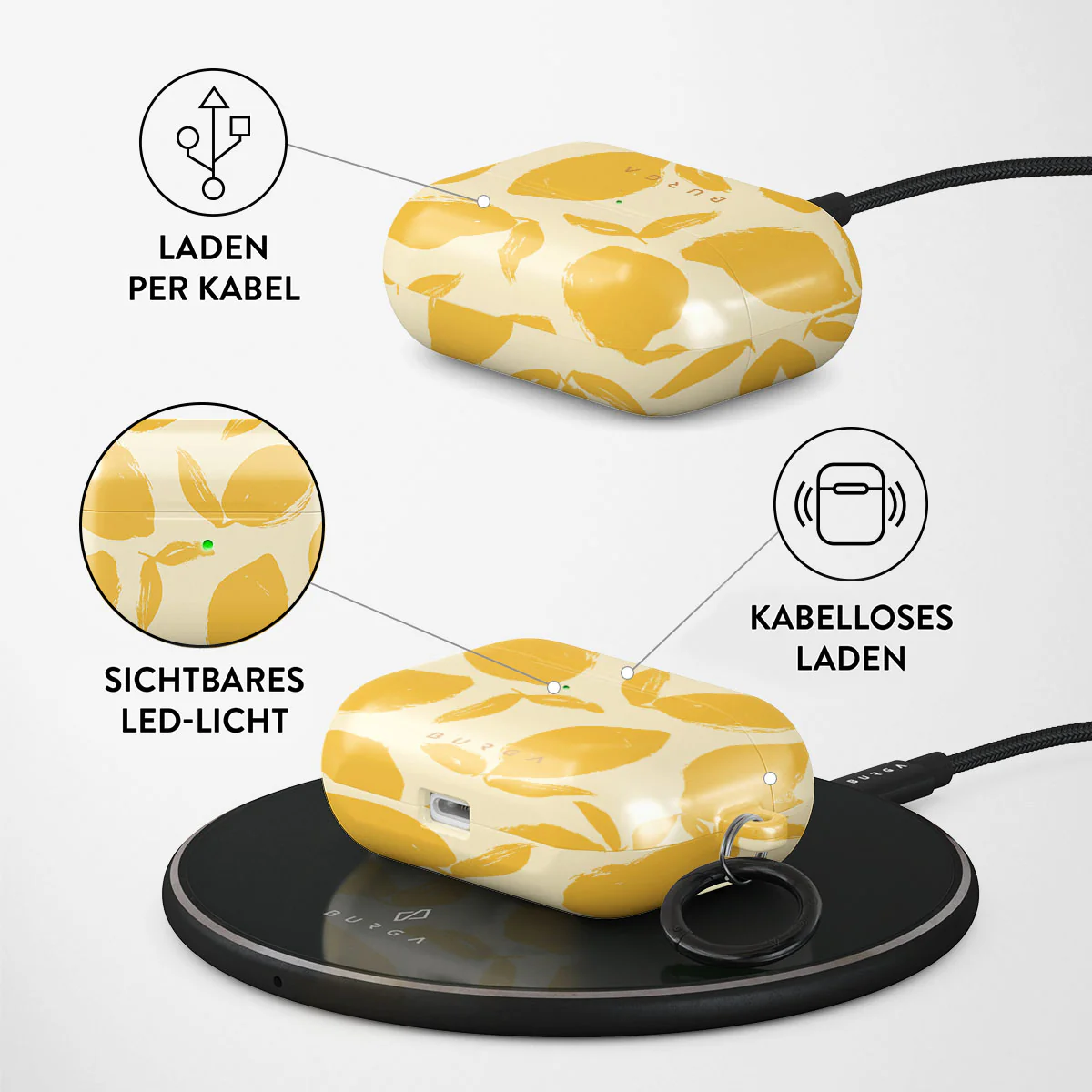 BURGA Airpod Case Lemon Tart