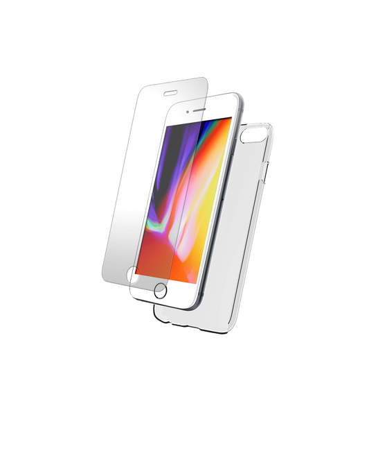 BIGBEN Pack: TPU Case + 2.5D Tempered Glass für iPhone SE 22/20/8/7
