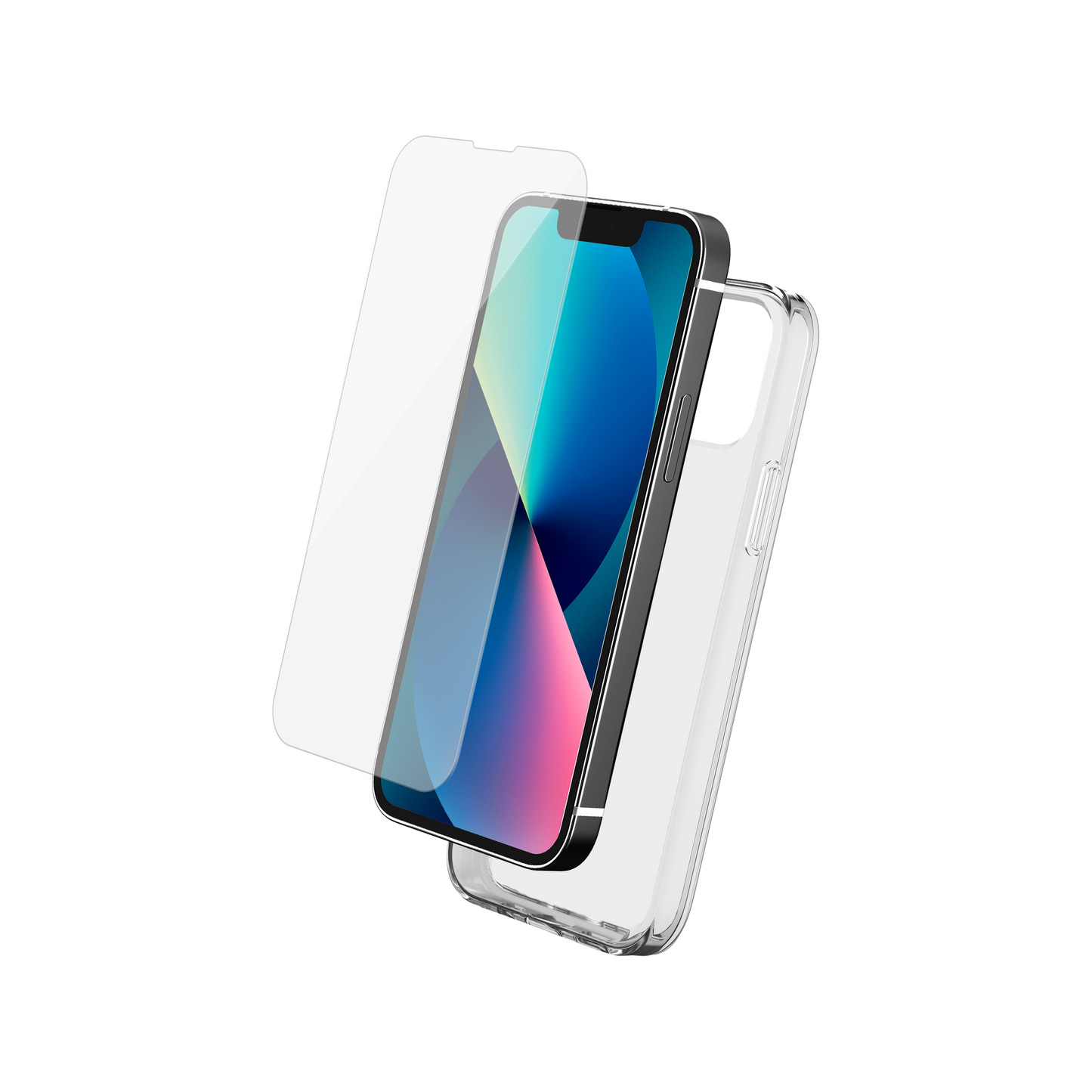 BIGBEN Pack: TPU Case + 2.5D Tempered Glass für iPhone 13 mini