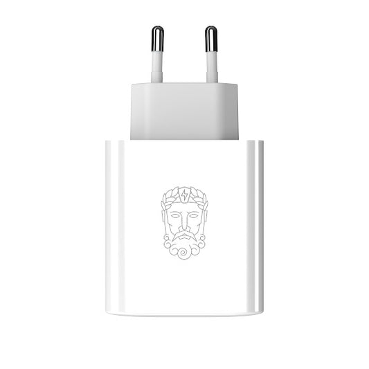 UPSTRÖM Cirkulär GaN-Tech 65W Duo Charger USB-C/-C