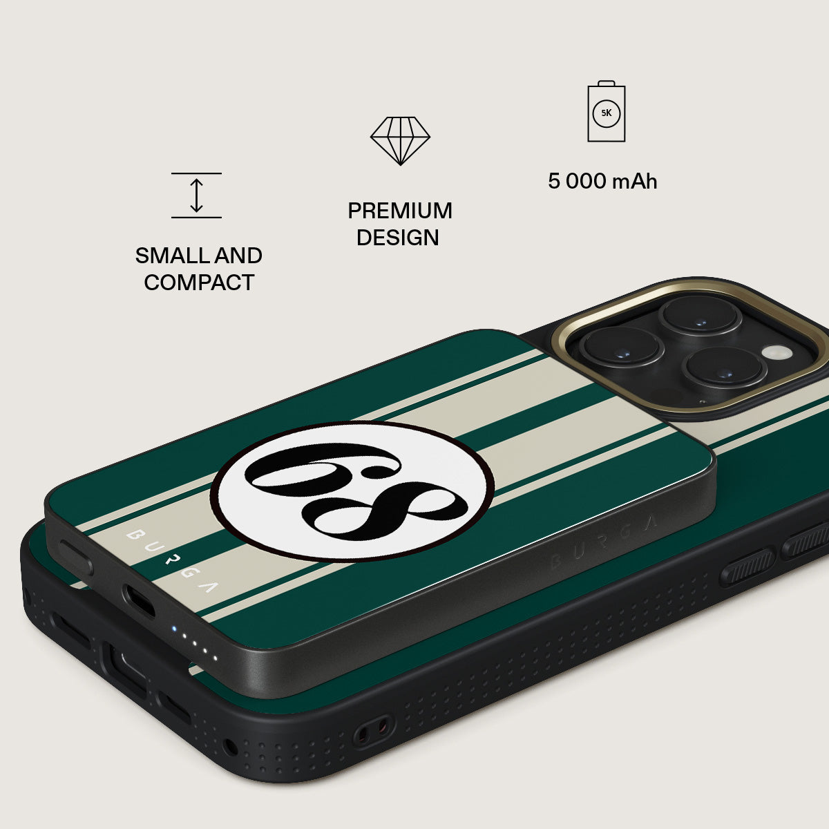 BURGA Magnetic Power Bank Classic Racing
