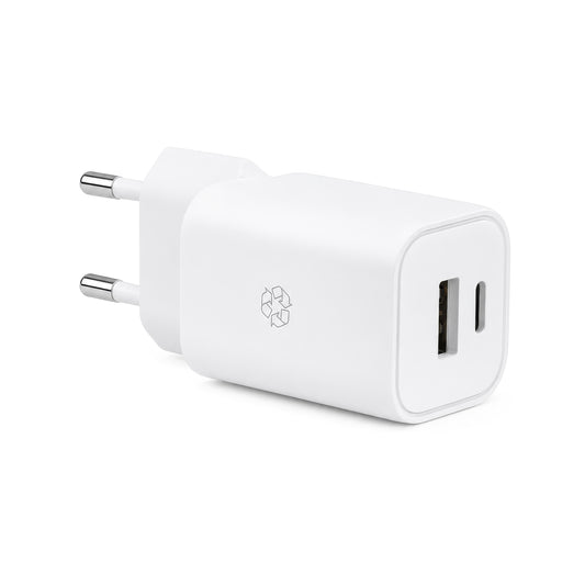 ËSSENTIALS 65-W-Dual-USB-C-GaN-Ladegerät | 2 Anschlüsse