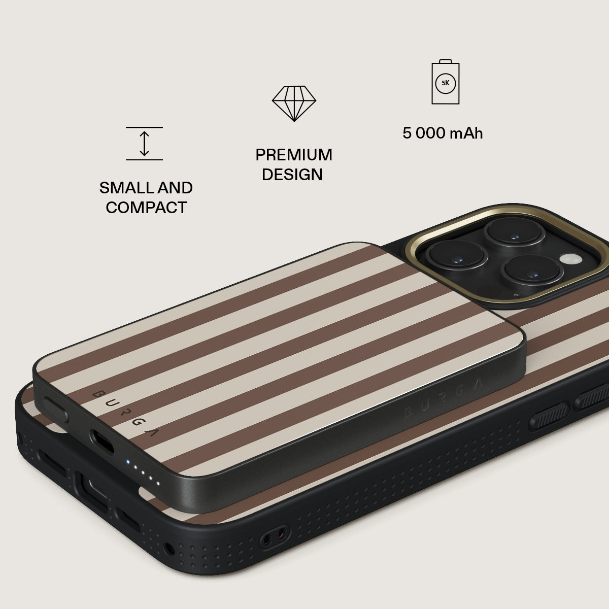 BURGA Magnetic Power Bank Tiramisu