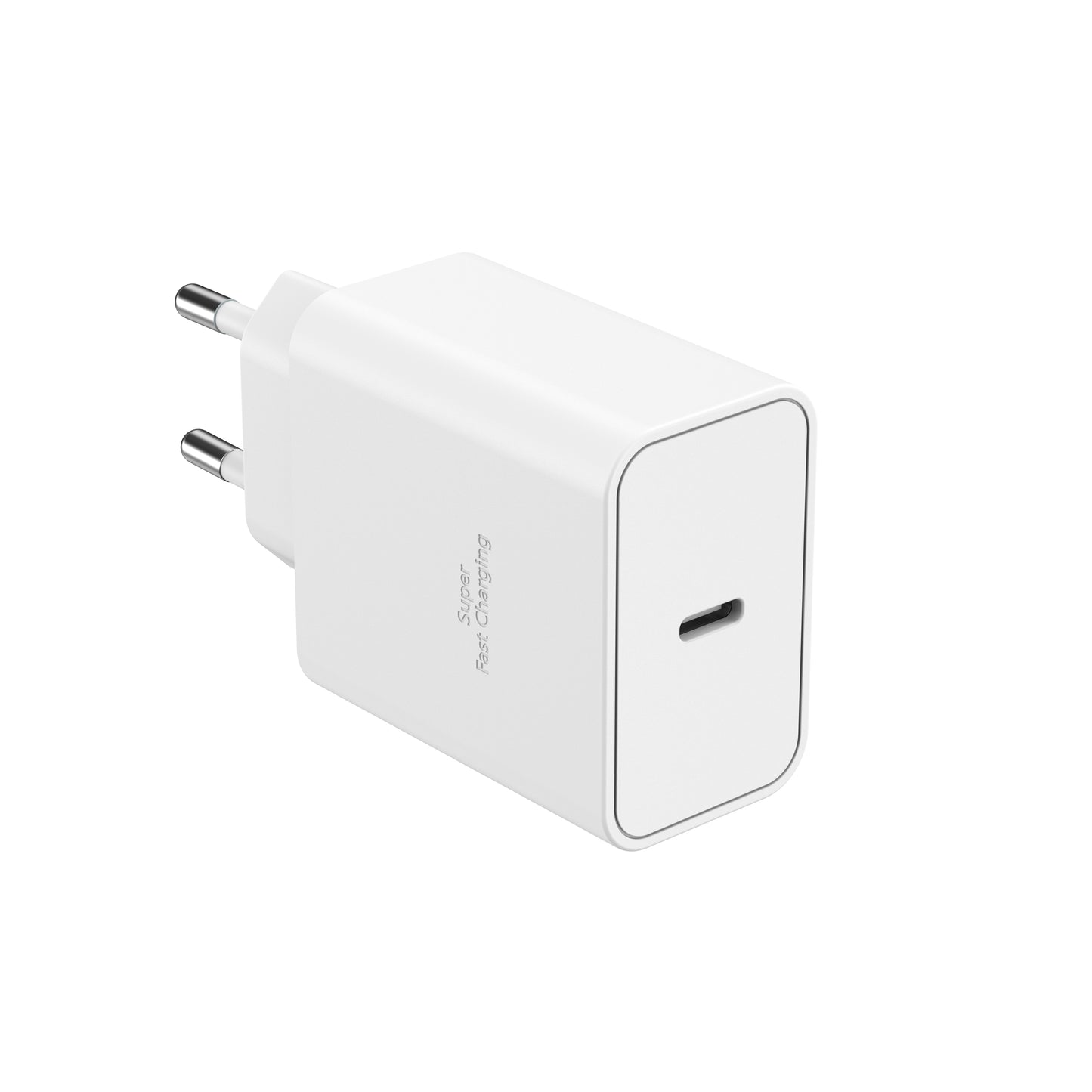 ËSSENTIALS 45W USB-C GaN-Tec Charger 100% Recycling white