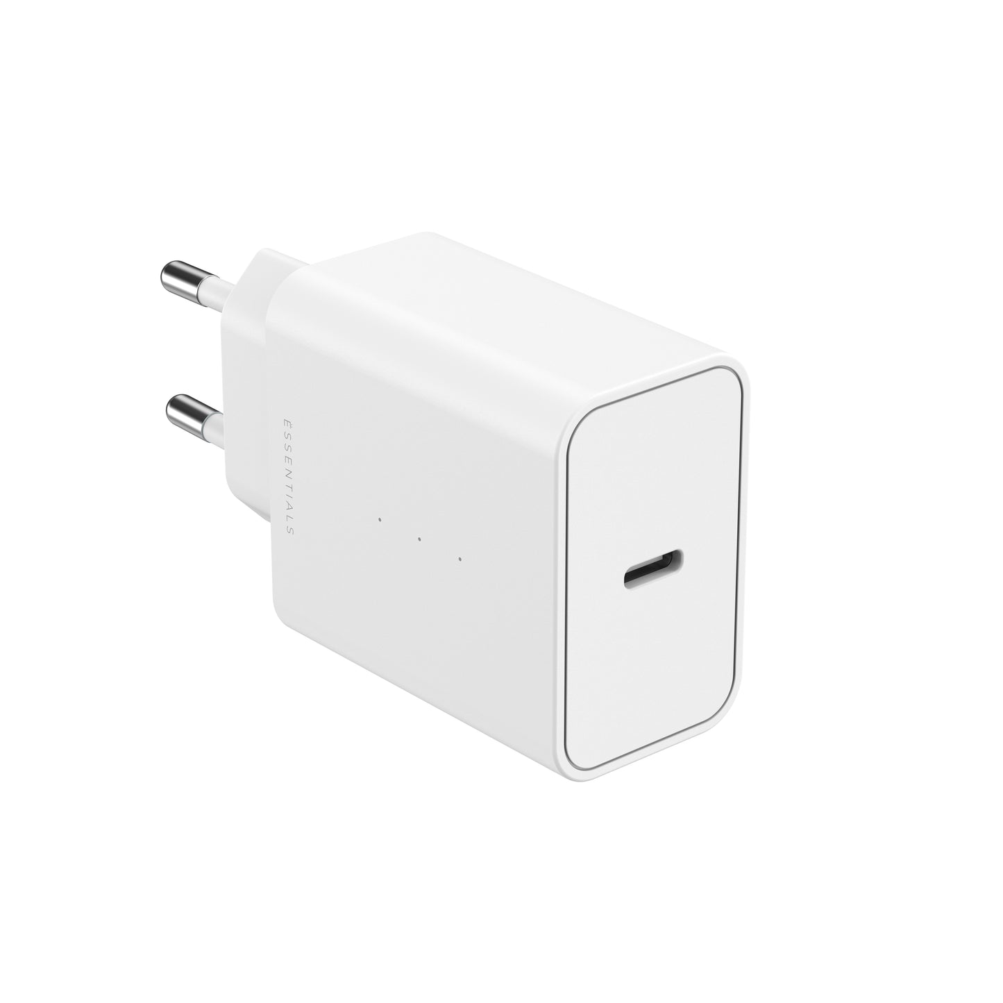 ËSSENTIALS 45W USB-C GaN-Tec Charger 100% Recycling white