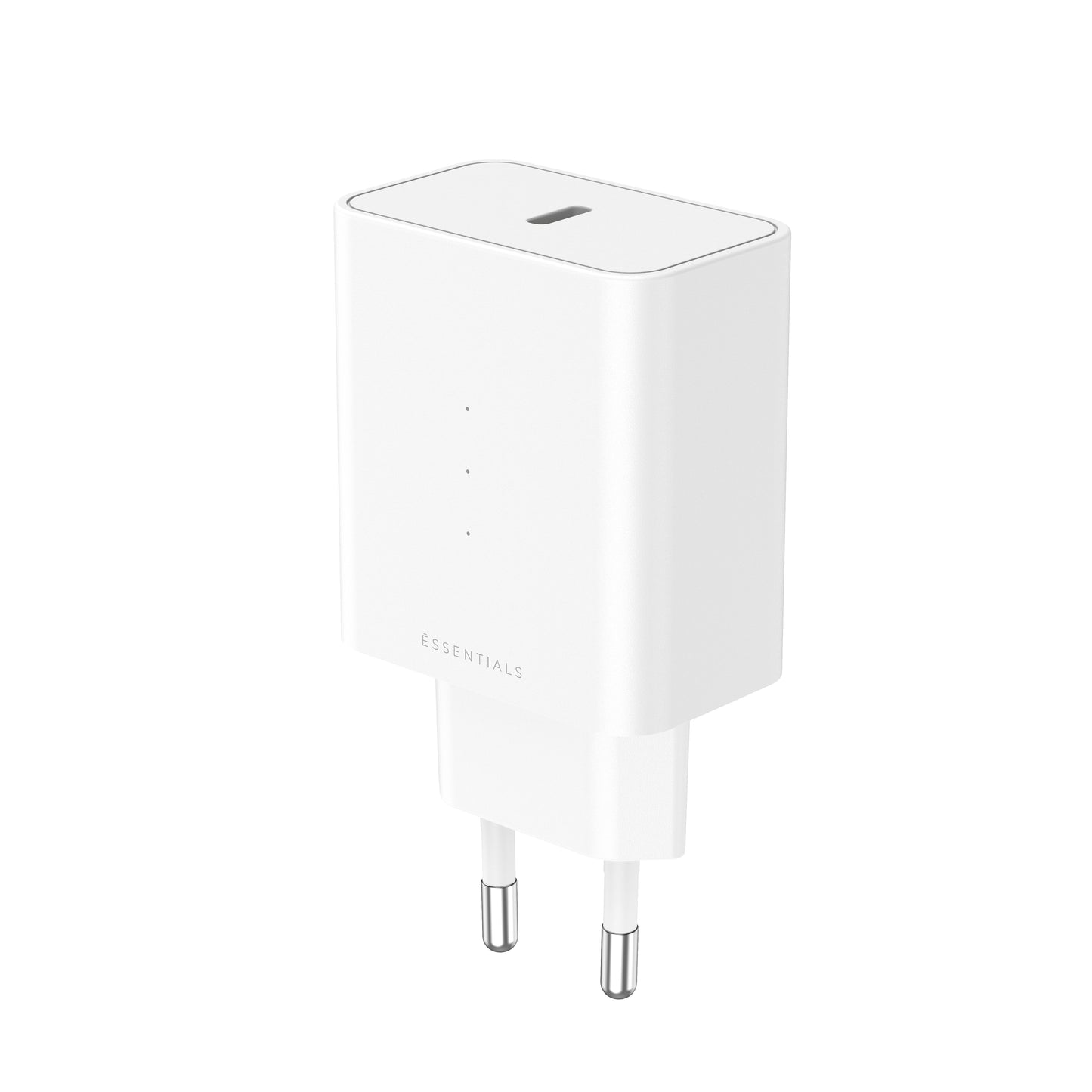 ËSSENTIALS 45W USB-C GaN-Tec Charger 100% Recycling white
