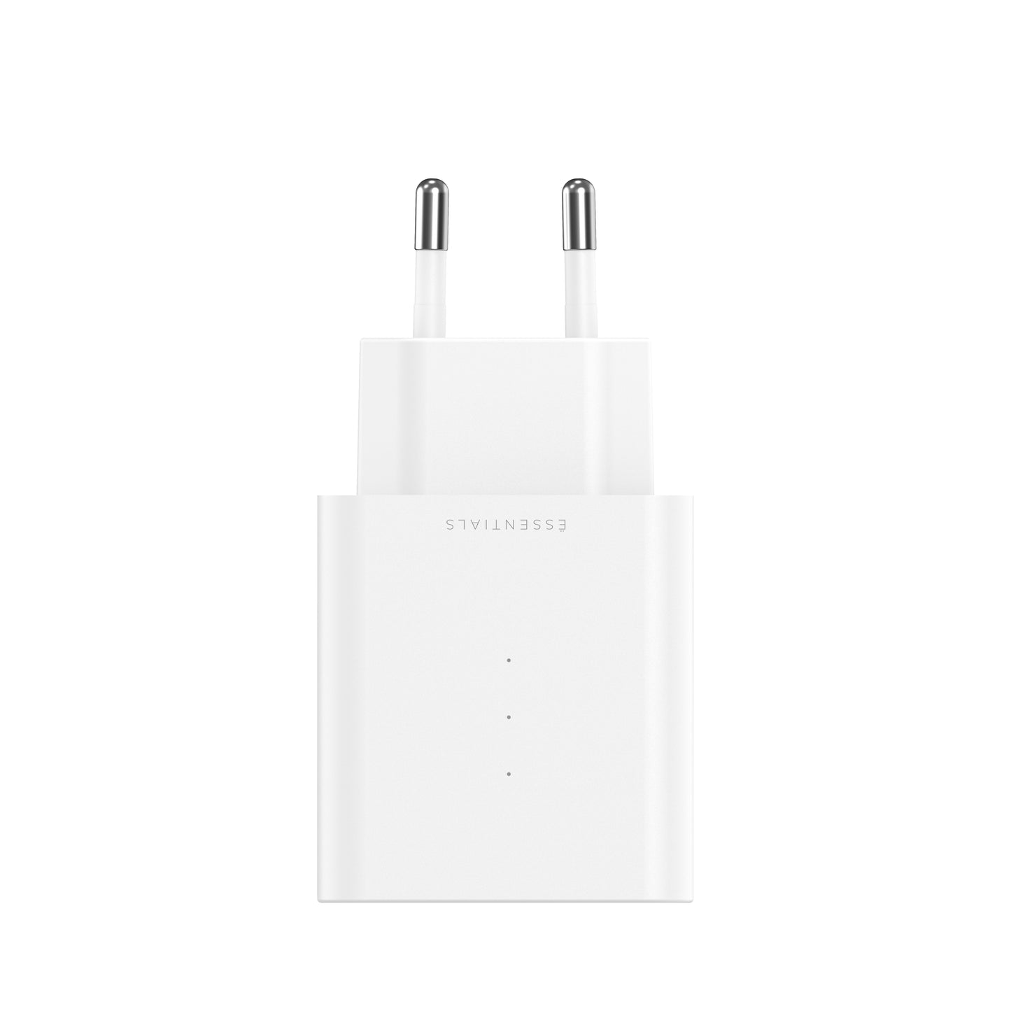 ËSSENTIALS 45W USB-C GaN-Tec Charger 100% Recycling white