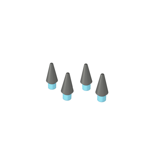 Paperlike 4x Pencil Tips iPad-Pen-Pro (M4) 2024 grey & lightblue