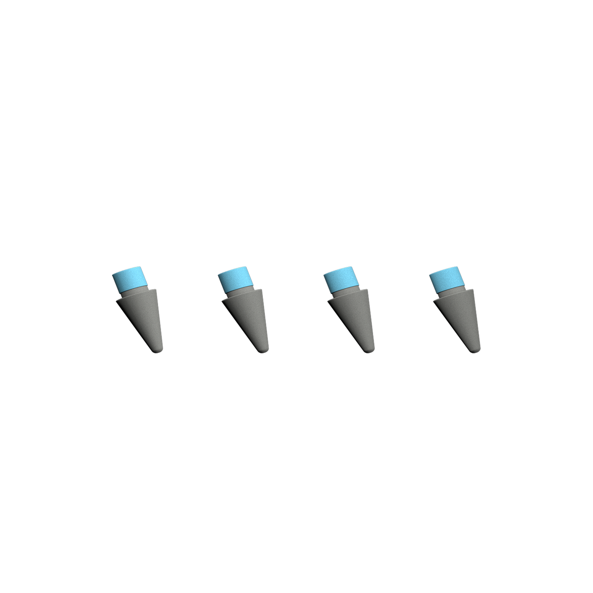 Paperlike 4x Pencil Tips iPad-Pen-Pro (M4) 2024 grey & lightblue