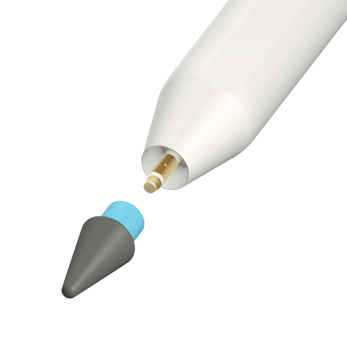 Paperlike 4x Pencil Tips iPad-Pen-Pro (M4) 2024 grey & lightblue