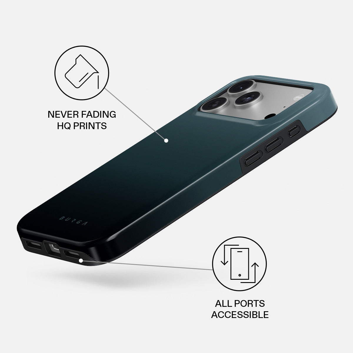 BURGA Tough MagSafe Black Hole