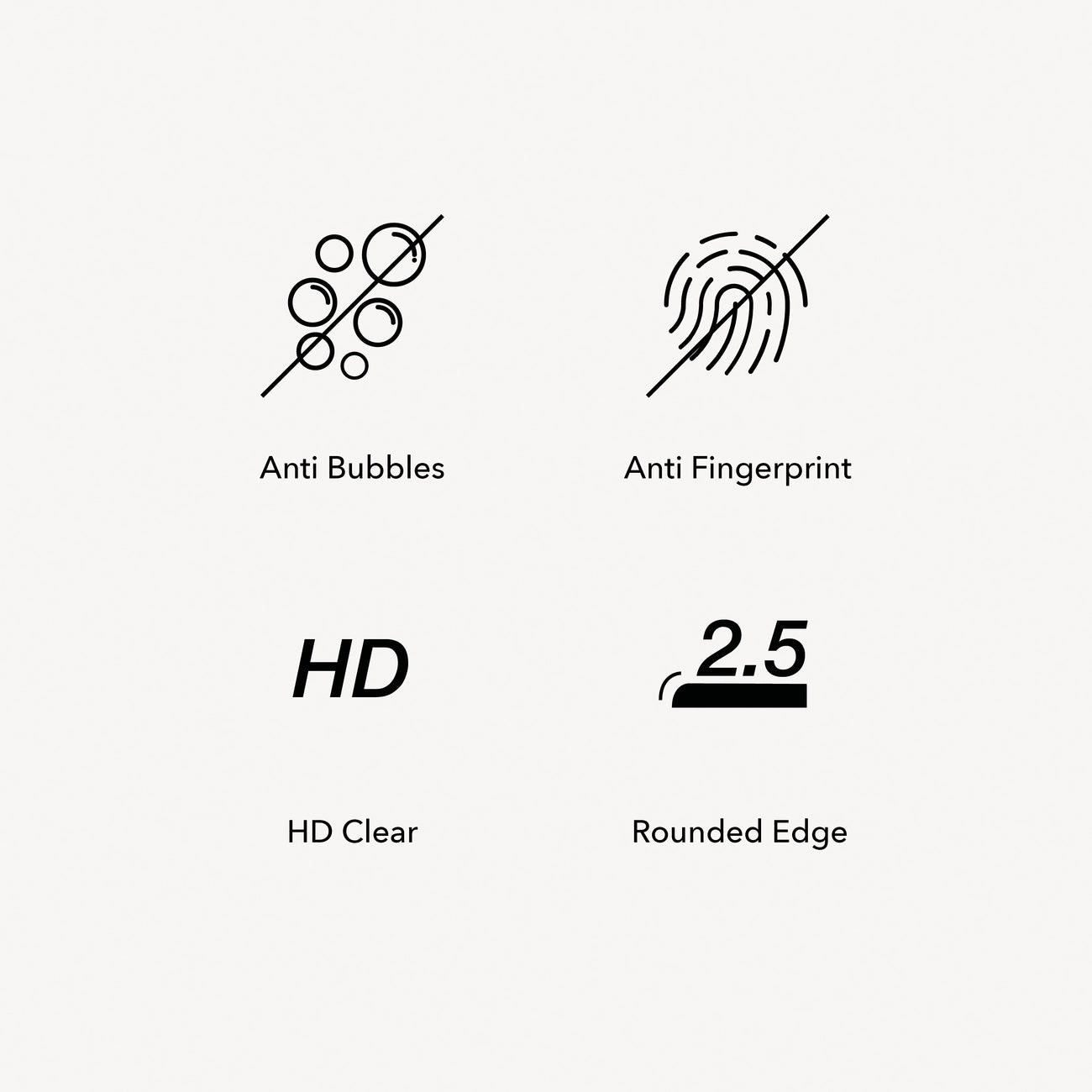 Woodcessories 2.5D Premium Glass für iPhone 15 Plus / 15 ProMax