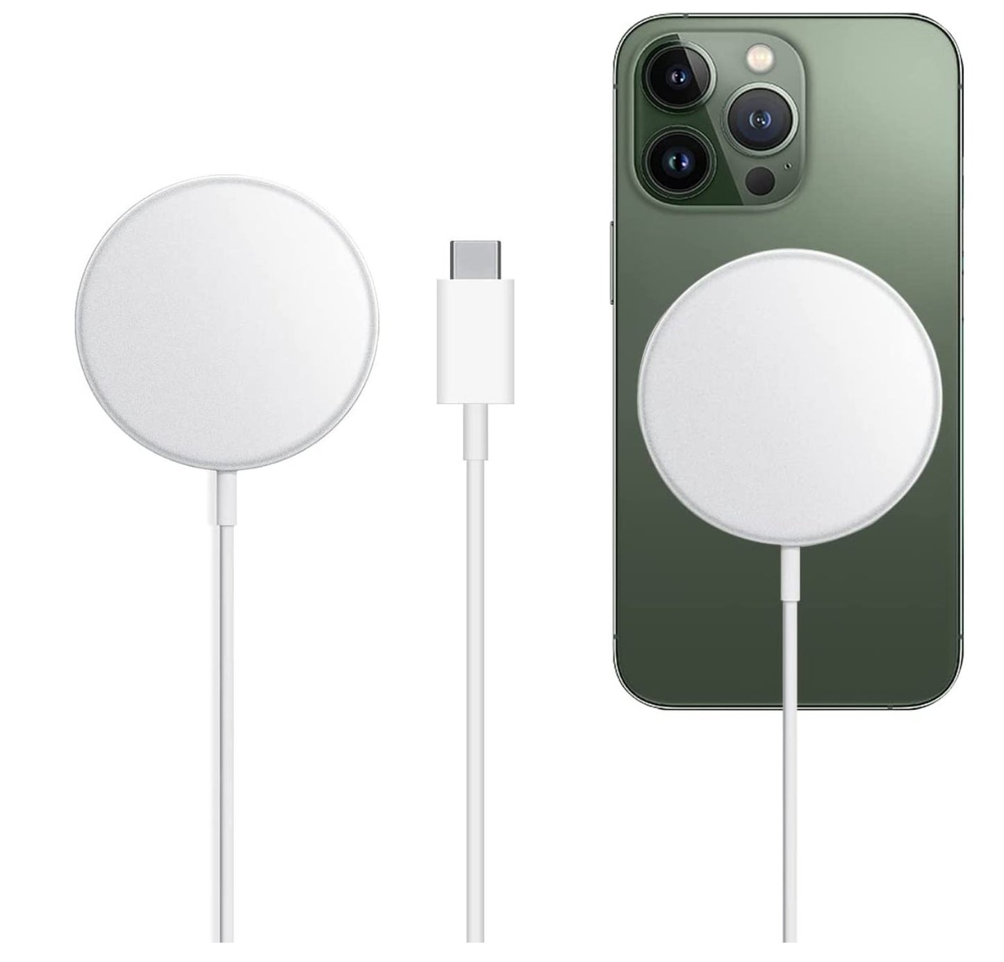 MagSafe 15W Charging Pad Weiß-Silber