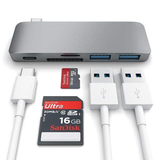 Satechi Type-C USB Passthrough Hub